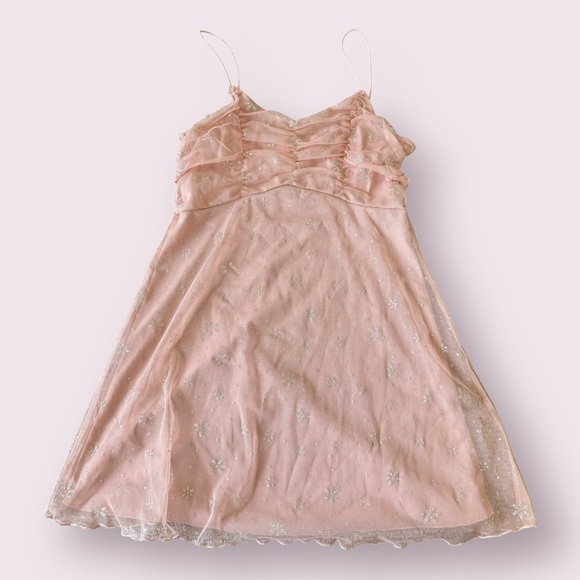 Altar'd State Dresses & Skirts - Altar’d State Pink Glitter Fairy Mini Dress